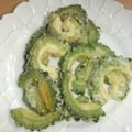 きらり流れ星's cooksnap of when they made 甘じょっぱいゴーヤチップス.