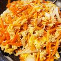 プチシュ's cooksnap of when they made ニンジンしらす卵炒め.