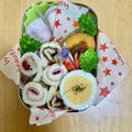 かなそま☆もぐりん's cooksnap of when they made 幼稚園 お弁当 くるくる サンドイッチ.