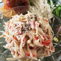 ゆるмαмα's cooksnap of when they made えのきとカニカマの焼肉のタレマヨ和え.