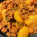 きなこ＊。's cooksnap of when they made ひき肉とじゃがいもの甘辛煮.