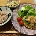 生きるは食べる's cooksnap of when they made 大豆ミートのふわふわ和風豆腐ハンバーグ.