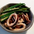 ウシ美's cooksnap of when they made 簡単煮付け★烏賊とオクラの美味しい関係♬.