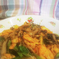 クックPP2BHE☆'s cooksnap of when they made 小松菜とえのきの塩昆布卵炒め.