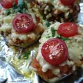 ねこはがき's cooksnap of when they made 茄子の肉詰めピザ☆「坊さんの気絶」風.