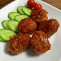 ☆さぶ☆☆'s cooksnap of when they made ＊簡単！肉団子のからしケチャップ炒め＊.
