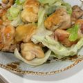みぃこm's cooksnap of when they made 鶏もも肉＆レタス☆中華炒め.