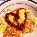 くーー〜's cooksnap of when they made 【かーちゃんの味】ツナ缶オムライス.