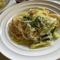 くじら食堂's cooksnap of when they made 九条ネギとシラスのペペロンチーノ.