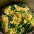 てらぼお's cooksnap of when they made ほうれん草とフワフワたまごのお吸い物.
