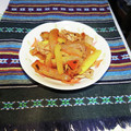 ミミガー大好き's cooksnap of when they made スイカの皮と豚肉の簡単ウマ炒め.