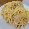さつまいも♥️'s cooksnap of when they made ワンポット♥ベーコンと豆乳のカルボナーラ.