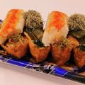 私市ビッキーズ津門巳's cooksnap of when they made 助六弁当«茎若布とろろ昆布ガリカニかま».
