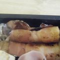 3姉妹ちゃんママ's cooksnap of when they made ｶﾞｰﾘｯｸﾊﾞﾀｰｴﾉｷﾍﾞｰｺﾝ巻き.