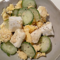 露天好き's cooksnap of when they made 簡単小鉢♪はんぺんと胡瓜の卵マヨサラダ.