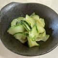 papikun's cooksnap of when they made 白瓜で！うりもみ★.
