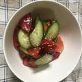 violets's cooksnap of when they made ♪トマトときゅうりの中華サラダ♪.