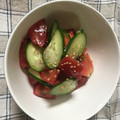 violets's cooksnap of when they made ♪トマトときゅうりの中華サラダ♪.