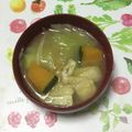 おはなすき's cooksnap of when they made かぼちゃとキャベツと油揚げの味噌汁.