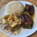みみずずひろ's cooksnap of when they made ちむどん飯！暢子に負けないフーチャンプル.
