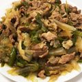 食べる！'s cooksnap of when they made 戻し不要ピーマンと豚こま肉の春雨いため.