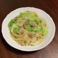 四児のハハ's cooksnap of when they made フライパン1つ！あさりとキャベツのパスタ.