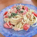 ★りなんち★'s cooksnap of when they made トマトと大葉の柚子胡椒香る☆冷製パスタ.
