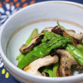 ピンクのたまご's cooksnap of when they made アスパラと椎茸のマヨ醤油炒め.