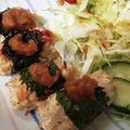 ぺんきち71's cooksnap of when they made もやし入り鶏つくねしそ巻き☆梅ソースのせ.
