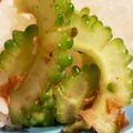 妖怪はらすかしの母's cooksnap of when they made レンジで簡単!!ゴーヤのおひたし.