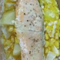 ひぃちゃんひー's cooksnap of when they made 簡単レンジにおまかせ　鮭のチーズ蒸し.