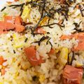 じゅじゅこ，'s cooksnap of when they made 塩鮭のチャーハン.