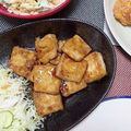 ぽむぽむ★☆'s cooksnap of when they made こってりヘルシー☆木綿豆腐の照り焼き.