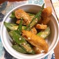 みるくクロワッサン's cooksnap of when they made オクラと油揚げのポン酢ごま和え.