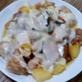 ポニーリボン's cooksnap of when they made m簡単！鶏とじゃが芋のフォンデュソース.