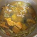 食べまくり's cooksnap of when they made ■かぼちゃとベーコンのコンソメスープ■.