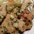 まぶたん's cooksnap of when they made フォークで作る　ネギ鶏つくねの和風あん.