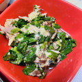 muumi☆'s cooksnap of when they made さっぱり旨✿さば缶とモロヘイヤの梅和え.