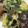 ななさくちゃん's cooksnap of when they made 簡単モロヘイヤで！キクラゲの卵炒め.