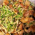かれこちゃん's cooksnap of when they made 鶏肉と豆苗としめじのバター醤油照り焼き.