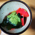 クックW2M8CD☆'s cooksnap of when they made ワカメとトマト＊すりおろしきゅうり和え.