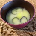 まーkun☆'s cooksnap of when they made 夏にオススメ☆ナスとズッキーニのお味噌汁.