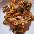 せいままま's cooksnap of when they made かぼちゃと豚肉の天かす炒め.