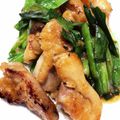ひなまなここのはは's cooksnap of when they made 鶏むね肉とニラのオイスター炒め.