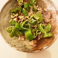 NON♡RAMU's cooksnap of when they made 甘とうがらし豚肉マヨ炒め.