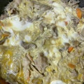 愛とココ's cooksnap of when they made 豚肉とごぼうの卵とじ.
