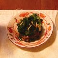 yesmama's cooksnap of when they made もう１品！ツルムラサキとえのきのお浸し♡.
