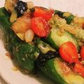 私市ビッキーズ津門巳's cooksnap of when they made ピーマン胡瓜竹輪磯辺揚プチトマ辛子酢海苔.