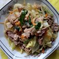 花時計咲いた's cooksnap of when they made 肉野菜炒め.