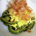 春待気流's cooksnap of when they made ゴーヤと炒り卵のシンプル一品.